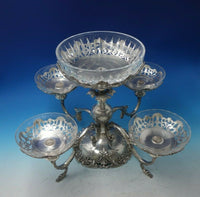 Francis I by Reed and Barton Sterling Silver Glass Epergne #5701 (#5343) Superb!