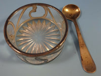 Antique by Alvin Sterling Silver Salt Cellar Set 12Pc with Fitted Case (#1343)
