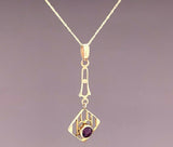 10K Yellow Gold Victorian Lavaliere Pendant (#J4969)