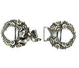 Kerr Sterling Buckle Set 2pc Wreath and Ribbon #365 (#J5480)