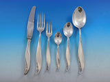 Warsaw Poland 800 Silver Flatware Set Service Polish Pine Spray design 76 pieces