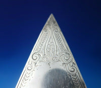 HE English Sterling Silver Trowel Bright-Cut 12 3/4" circa 1900 (#5893)