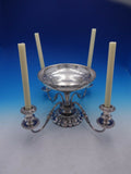 English Silverplate 9 Piece Epergne Set with Four Holders and Baskets (#4391)