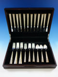 Golden Tradewinds by International Sterling Silver Flatware Set Service 48 pcs