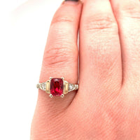14k Yellow Gold 1.03 Carat Jedi Red Spinel Ring (#J5565)