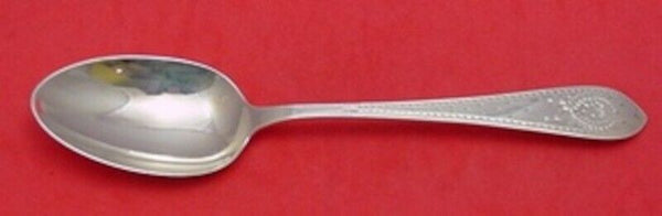 Colonial A Engraved by Whiting Sterling Silver Serving Spoon 8 1/4" Heirloom