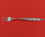 Whiting Sterling Silver Cocktail Fork Floral Motif 5 3/4" Heirloom Silverware