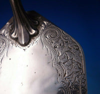 HE English Sterling Silver Trowel Bright-Cut 12 3/4" circa 1900 (#5893)
