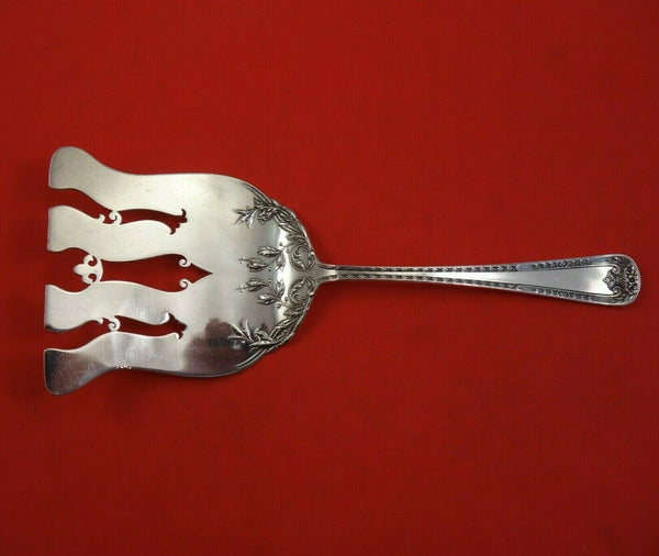 Dominick and Haff Sterling Silver Asparagus Fork w/ Flowers Leaves Heavy 5.2ozt.