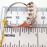 14k White Gold Wide Genuine Natural Diamond Band Ring 1.66 Carats (#J806)