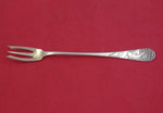 Acid Etched by Whiting Sterling Silver Cocktail Fork w/ catfish, fish  6"