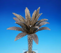 Palm Tree by Tiffany and Co Sterling Silver Candlestick Vermeil 13 1/2" (#4568)