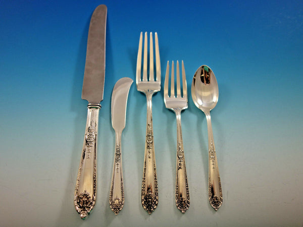 Della Robbia by Alvin Sterling Silver Flatware Set 12 Service 72 pcs Dinner Size