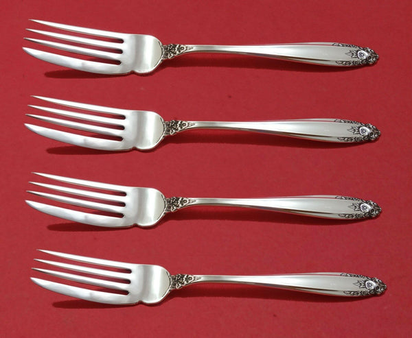 Prelude by International Sterling Silver Fish Fork Set 4pc AS Custom 7 1/4"