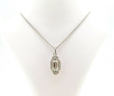Platinum 1.22 Carat Genuine Natural Diamond Halo Pendant (#J4088)