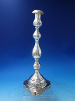 Rose by Unknown Sterling Silver Candlestick Pair 12 1/2" Vintage (#6148)