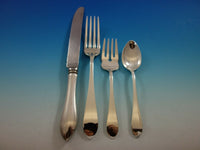 Pointed Antique by R&B D&H Sterling Silver Flatware Set Service 135 Pcs Dinner