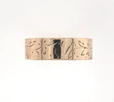 10k Rose Gold Victorian Band Ring with Birds Size 7 Jewelry (#J5883)