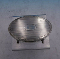 Charles S. Green English Sterling Silver Jewelry Box with Red Velvet Pad (#4061)