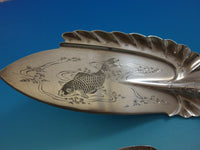 Japanese by Tiffany & Co. Sterling Silver Fish Serving Set Koi and Bird design