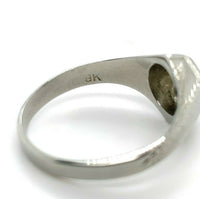 18k Art Deco .19ct Genuine Natural Diamond Men's Ring (#J5494)
