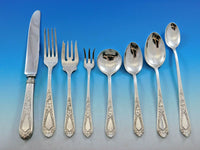 Betsy Patterson Engraved by Stieff Sterling Silver Flatware Set 8 Service 77 pcs