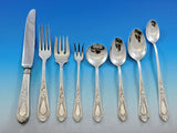 Betsy Patterson Engraved by Stieff Sterling Silver Flatware Set 8 Service 77 pcs
