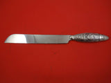 Judaica by Unknown Sterling Silver Bread Knife Serrated with Writing 12 3/4"