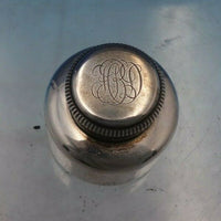 Gorham Sterling Silver Inkwell Glass Lined 1 1/2" x 1 1/2" Monogram (#6610)