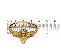 14k Yellow Gold Art Nouveau Figural Woman Buckle (#J5479)