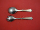 Pyramid by Georg Jensen Sterling Silver Salad Set hollow handle with sterling 8"