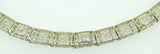 10k White Gold Filigree Bracelet .10ct TW Genuine Natural Diamonds (#J4167)