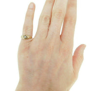 10k Yellow Gold Victorian Mine Cut Genuine Natural Diamond Ring (#J4793)