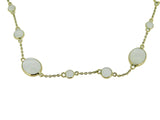 18k Yellow Gold 6.5ct Genuine Natural Moonstone Bracelet (#J4560)