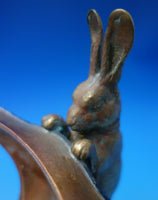 Rabbit by Joseph Heinrichs Mixed Metals and Wood Chafing Dish 10 1/2" Tall #5160