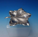 Hungarian Sterling Silver Leaf Dish 1/2" x 6" Long x 5 1/4" Diameter (#4985)