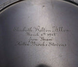 Tiffany and Co Sterling Silver Child's Set 4pc w/ Acid Etched Love Birds (#3709)