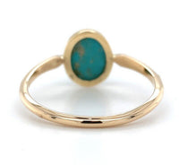 14k Gold 1.65ct Robin's Egg Blue Kingman Genuine Natural Turquoise Ring #J6152