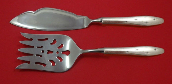 Dawn Star by Wallace Sterling Silver Fish Serving Set 2 Piece Custom Made HHWS