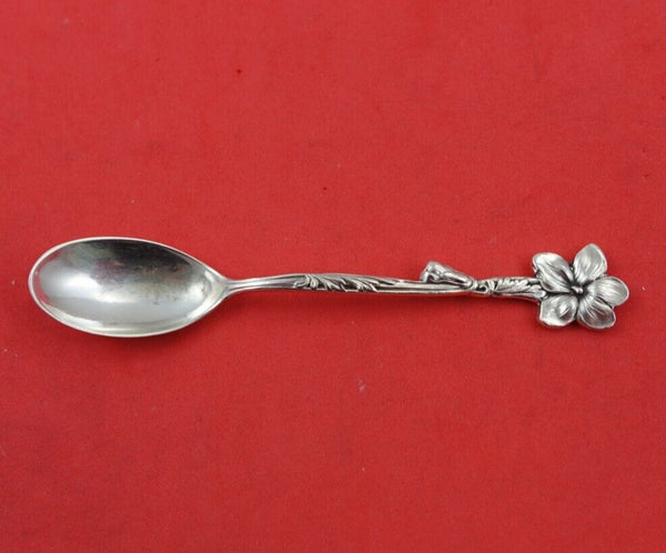 Floral by Tiffany and Co Sterling Silver Demitasse Spoon with Violet 4" Heirloom