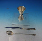 Pilgrim by Manchester Sterling Silver Bar Set 3pc Jigger Knife Spoon w/Box #5803