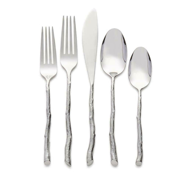 Bark & Branch by Michael Aram Stainless Steel Twig Flatware Set for 8 42 Pcs New