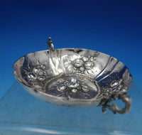 German .800 Silver Bowl Round with Handles Repoussed Fruit 5 5/8" (#6821)