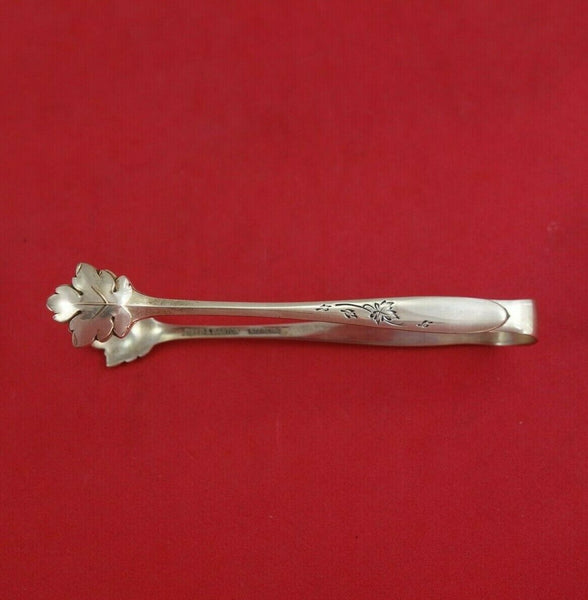 Autumn Leaves by Reed and Barton Sterling Silver Sugar Tong 4 1/4" Serving
