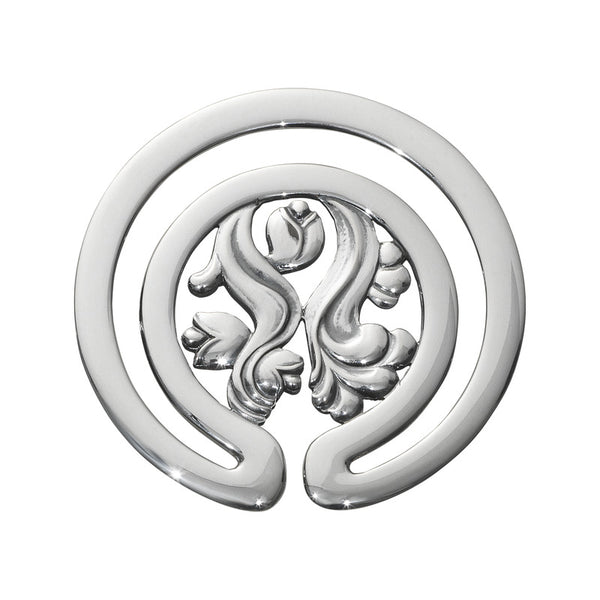 Georg Jensen Denmark Sterling Silver Money Clip 267 Floral Motif - New