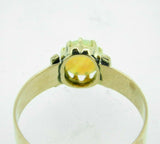 10k Rose Gold Genuine Natural Opal Victorian Wide Band Ring (#J5110)