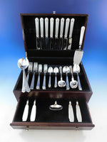 Aria by Christofle France Silverplate Flatware Service for 8 Set 52 pcs Dinner