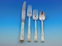 Golden Wheat by Miyata Sterling Silver Flatware Set For 12 Service 79 Pieces