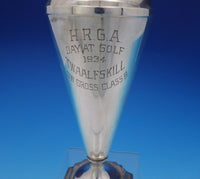 Wallace Sterling Silver Vase Golf Trophy w/ Pedestal Base 9" Tall #3940 (#3749)