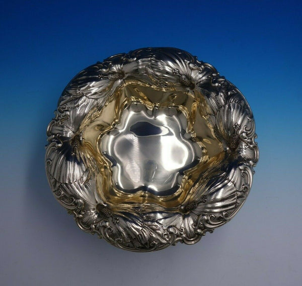 Poppy by Whiting Sterling Silver Fruit Bowl #6072 3" x 12" Diameter (#4808)